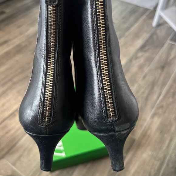 J. Crew Stevie ankle boots in black leather size 10 - Picture 2 of 4